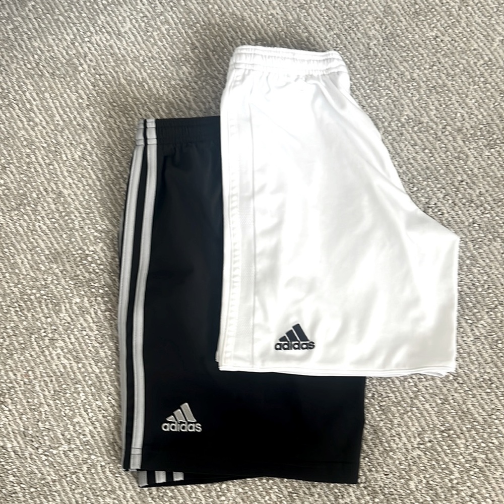 Set of 2 boys Medium 11-12  Adidas.  soccer shorts.
